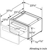 BOSCH WMZPW20W Verhoger voor Wasmachines met Uittrekbare Lade 4