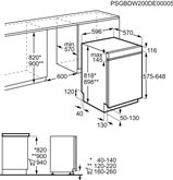 AEG FEE83806PM ComfortLift QuickSelect AirDry geintegreerde vaatwasser 2