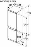 BOSCH KIN86VFE0 Serie 4 Inbouw Koel-vriescombinatie 2