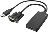 Hama Video-adapter VGA+USB-stekker HDM-aansluiting Full-HD 1080p 1