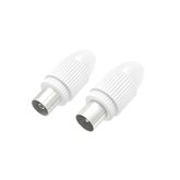 Hama Coax-set, connector/koppeling klembaar 1