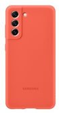 Samsung Silicone hoesje voor Galaxy S21 FE koraal 1