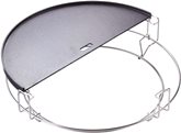 Kamado Joe Half Moon Cast Iron Reversible Griddle - Big Joe ®  4