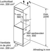 BOSCH KIR41VFE0 Serie 4 Inbouw Koelkast 8