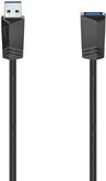 Hama 200628 USB-verlengkabel, 5 Gbit/s, 1,50m zwart 1