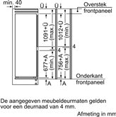 BOSCH KIN86NSE0 Serie 2 Inbouw Koel-vriescombinatie 13
