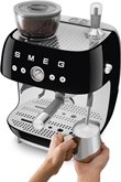 SMEG EGF03BLEU Jaren 50 stijl espressomachine met molen 5