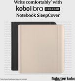 Kobo Libra Notebook sleepcover case zwart  2