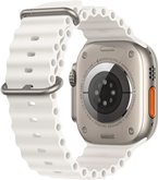 Apple Watch Ultra 2 GPS + Cellular 49mm Titanium Case met White Ocean Band 3