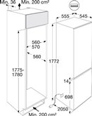 ATAG KD86178DF inbouw koel-vriescombinatie 2