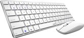 Rapoo "9300M draadloos toetsenbord combo set wit 2