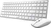 Rapoo "9300M draadloos toetsenbord combo set wit 3
