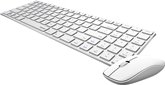 Rapoo "9300M draadloos toetsenbord combo set wit 5