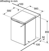 BOSCH GTV15NWEB Serie 2 Vriezer - Tafelmodel 4