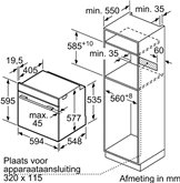 BOSCH HBG734AB1 Serie 8 EXCLUSIV Inbouwoven 7
