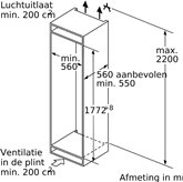 Bosch GIN81VEE0 inbouw vriezer 5