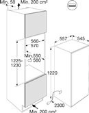 ATAG KD67122B inbouw koelkast met vriesvak  2