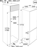 ATAG KS36178D inbouw koel-vriescombinatie  2