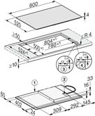 Miele KM 7373 FL inductie kookplaat 2