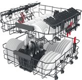 Whirlpool W3F D634 X Vaatwasser - RVS 6