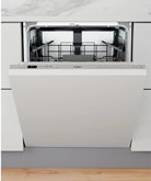 Whirlpool WIC 3C33 PE Geïntegreerde vaatwasser - Zilver  1