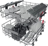 Whirlpool WIC 3C33 PE Geïntegreerde vaatwasser - Zilver  6