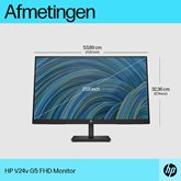 HP V24v G5 computer monitor 12