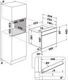 Whirlpool WMW57DHME Inbouwmagnetron - Beige 7