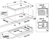 Whirlpool WL B2977 NE Inductiekookplaat - 4 Zones - FlexiCook 2