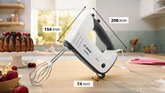 BOSCH MFQ37470 ErgoMixx Handmixer - Grijs 2