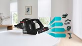 BOSCH BCS82MAT14 Serie 8  Unlimited Gen2 Draadloze Steelstofzuiger - Zwart 10