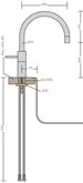 Quooker Nordic Round mengkraan - RVS 2