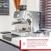 Solis 1019 Grind & Infuse Perfetta Pistonmachine - Espressomachine  - RVS 17