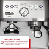Solis 1019 Grind & Infuse Perfetta Pistonmachine - Espressomachine  - RVS 18
