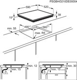 AEG HK624000FB 3000 Serie Keramische Inouw Kookplaat - 60 cm 2