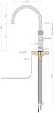 Quooker Classic Keukenmengkraan Fusion Round - Chroom - Losse Kraan 2