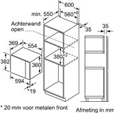 BOSCH BFL554MB0 Serie 6 Inbouwmagnetron  7