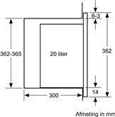 Siemens BE523LMB1 iQ300 Inbouw Magnetron - Zwart 7