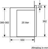 Siemens BE555LMB1 iQ500 Inbouw Magnetron - 59 x 38 cm - Zwart 6