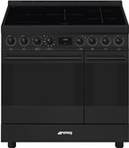 SMEG C92IPN2 Classici Esthetisch Fornuis met Inductie Kookplaat - 90 x 60 cm - Zwart  1
