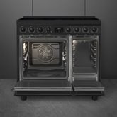 SMEG C92IPN2 Classici Esthetisch Fornuis met Inductie Kookplaat - 90 x 60 cm - Zwart  3