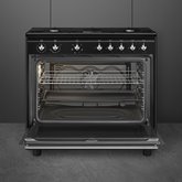 SMEG CX91GMBLNLK Classici Esthetisch Fornuis met Gas Kookplaat - 90 x 60 cm - Zwart 2