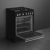 SMEG CX61GMBLNLK Classici Esthetisch Fornuis met Gas Kookplaat - 60 x 60 cm - Zwart 5