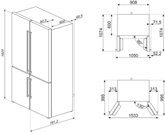 SMEG FQ60XDE Vrijstaande Amerikaanse Koelkast - Inox 4