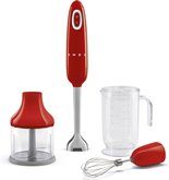 SMEG HBF03RDEU Staafmixer - Rood met Accessoires 1
