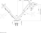 Neomounts DS70-700BL2 monitorarm 11