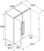 Liebherr XRFst 5295-22 Amerikaanse Koelkast 4