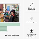 Apple iMac 24" Groen (2024) - M4 chip, 10 CPU/GPU, 24GB/512GB SSD 6