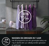 AEG LWR73864 7000 Series ProSteam Condensatie Was-droogcombinatie 8