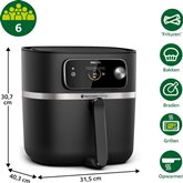 Philips HD9880/90 7000 Serie Airfryer XXL met Voedselthermometer 5